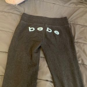 💙Bebe dark grey sweatpants💙